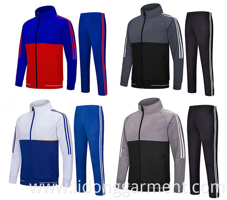 Wholesale Newest Customized Sweat Suit Sports Uniform Comfortable Mens Jogging Tracksuit